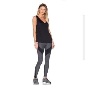 Vimmia Dotty Defy Leggings Black Grey Yoga Tight Workout Gym Barre Stretch